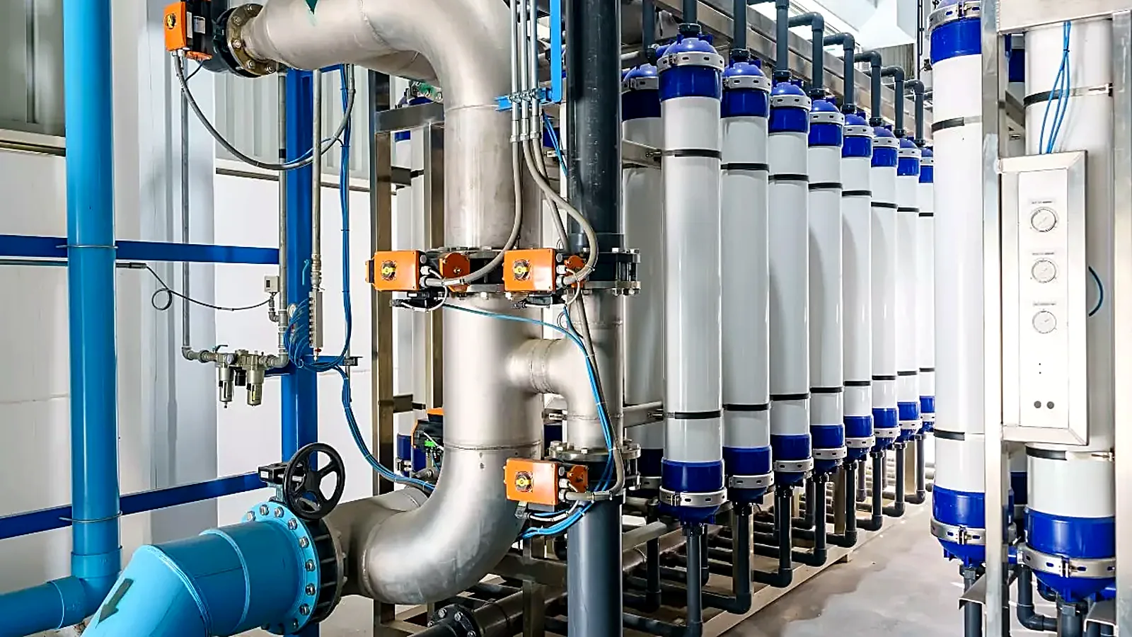 Planta industrial de tratamiento de agua