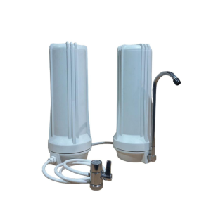 Filtro doble sobre mesada anti-bacterias con grifo